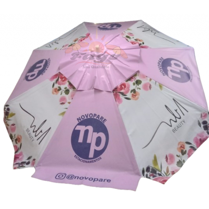 Foto Ombrelone 2,40 m de diâmetro Personalizado